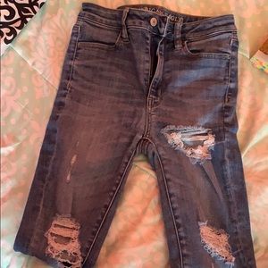 American Eagle super hi-rise jeggings